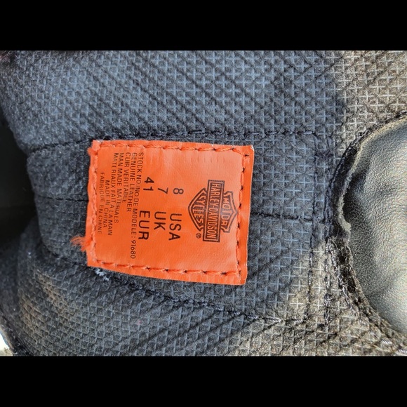 Harley-Davidson Mens Motorcycle Boots SZ 8 - Picture 9 of 10